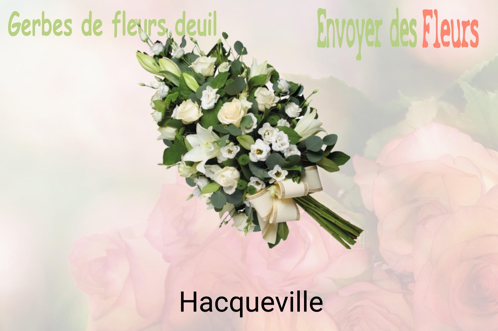 Gerbe de fleurs de deuil livrée à Hacqueville